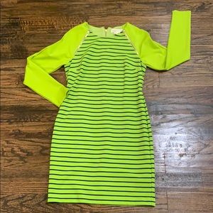 Neon Green and Navy Michael Kors Dress